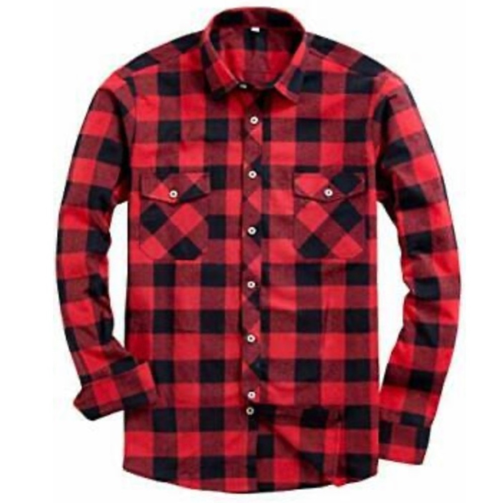 NEW Red and Black Buffalo Plaid Shirt Flannel